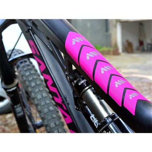 ALL MOUNTAIN STYLE AMS XL EXTRA FRAME PROTECTION WRAP MAGENTA WHITE THE BIKE SHOP QLD